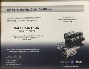 GM Certificate